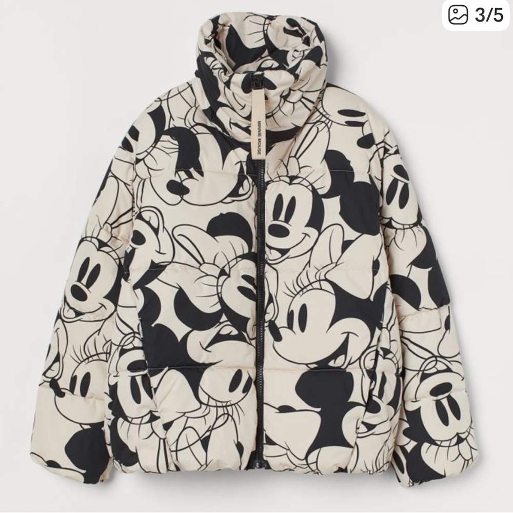 H&M Minnie Mouse Puffer Jacket